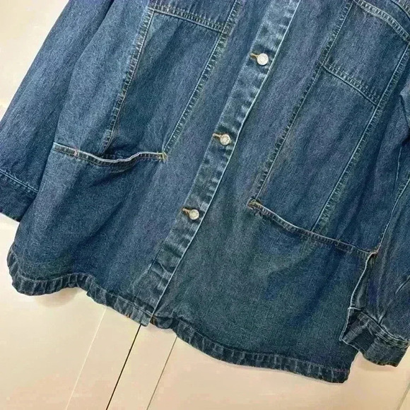 Havana Jacks cafe Dark Blue Jean Jacket Sz: 2X - Picture 6 of 13